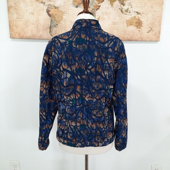 Vtg 90s reversible tapestry blazer - Picture 7 of 13